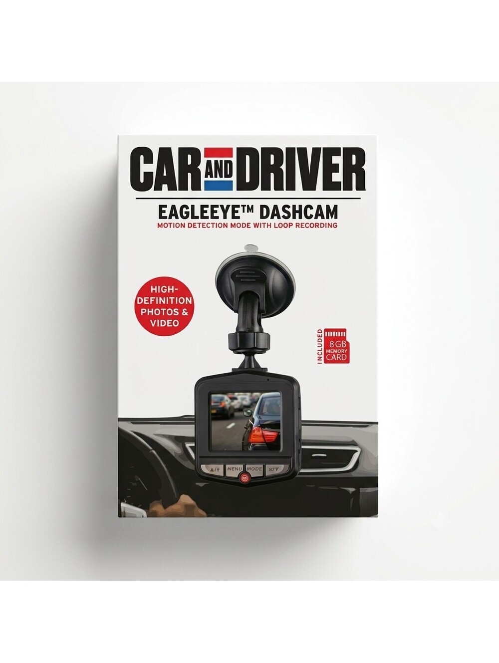 Car and Driver EagleEye Dashcam with Motion Detection and Loop Recording